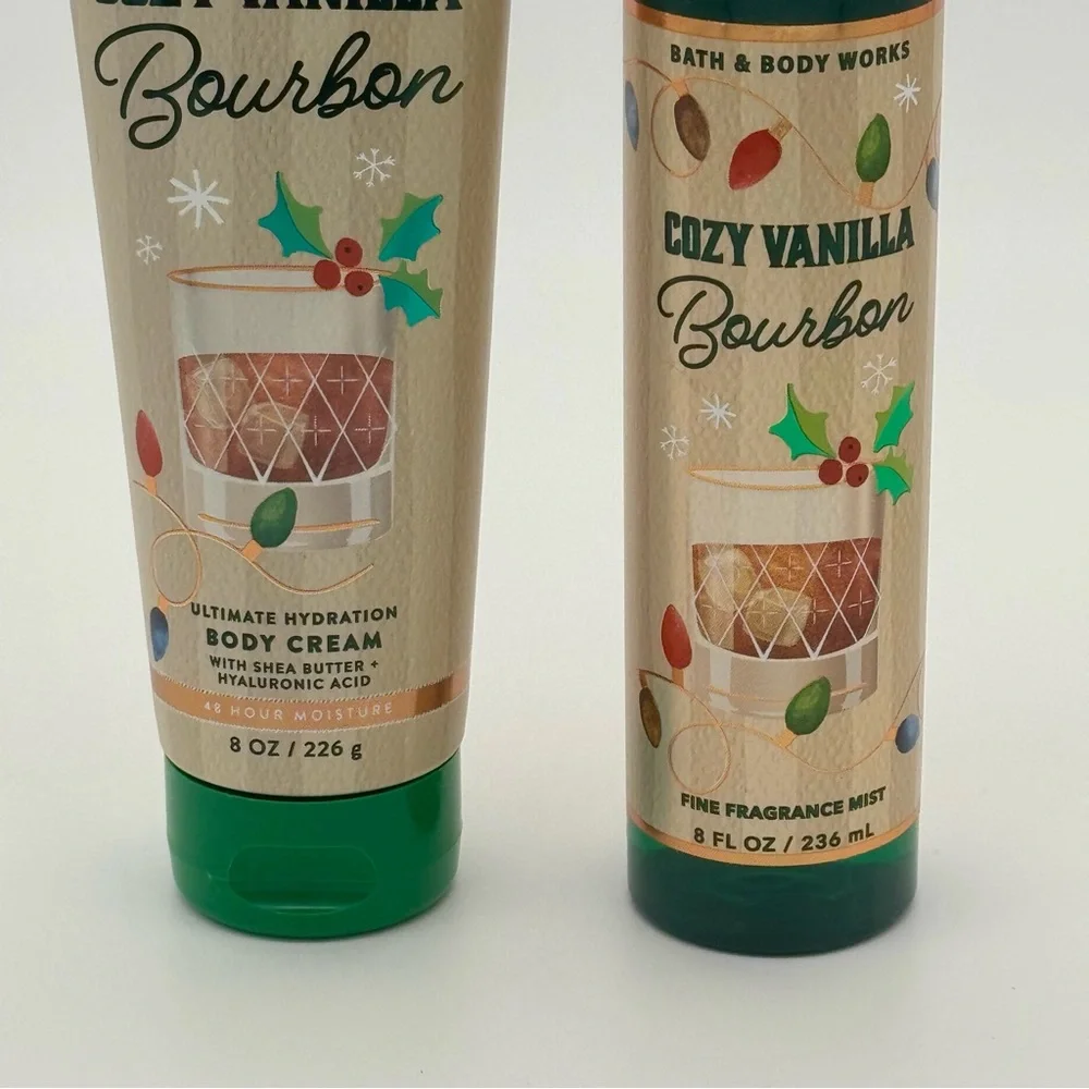 Bath and Body Works Cozy Vanilla Bourbon Body Care Holiday Gift Set NWT